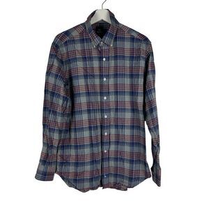 TailorByrd Men's Cranberry Plaid Long Sleeve Shirt size XL